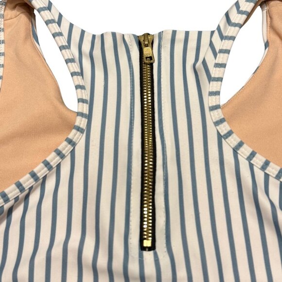 Albion Island Fever One Piece Swimsuit Multi Striped Floral - Size XS - Picture 13 of 15